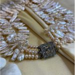 Multi-strand freshwater pearl necklace