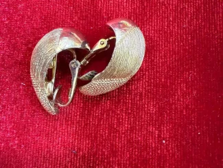 Artistic Curl Gold Earrings