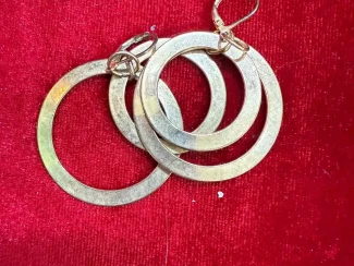 Layered Circle Drop Earrings