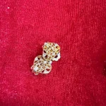 Golden Stone Studded Earrings 1045
