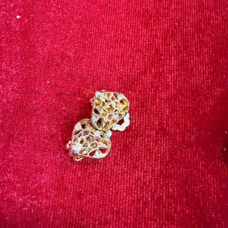 Golden Stone Studded Earrings 1045