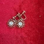 Golden Peacock Stud Earrings