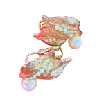 Floral Pearl Cluster Earrings