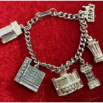 Silver charm bracelet
