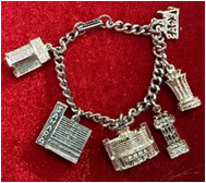 Silver charm bracelet