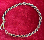 Elegant Tri-Color Gold Braided Bracelet