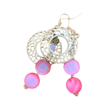 Beaded Circle Drops