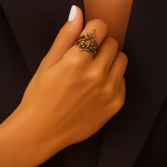 Rose Quartz Statement Ring 10019