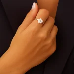 Minimalist Silver Hoop Ring 10054