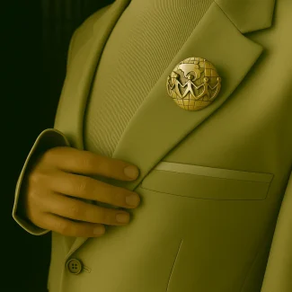 Golden Brooch 1012
