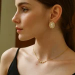 Emerald Crown Studs