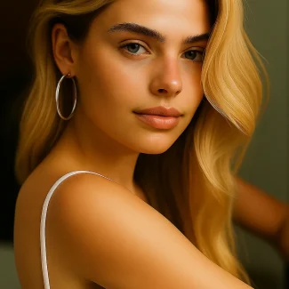 Textured Loop Hoops