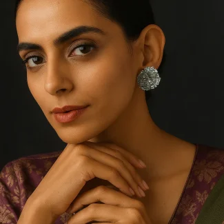 White Earring 3052