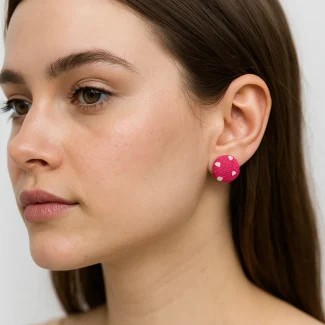 Pink Earring 4036