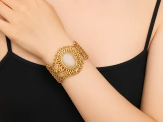 Elegant Vintage Lace Cuff Bracelet