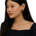 Brown Earrings 7012