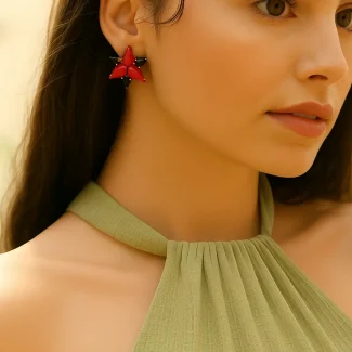 Brown Earring 7041