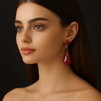 Brown Earring 7044