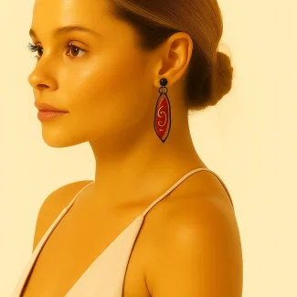 Brown Earring 7045