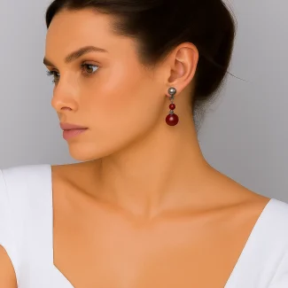 Brown Earring 7046