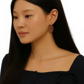 Brown Earring 7049
