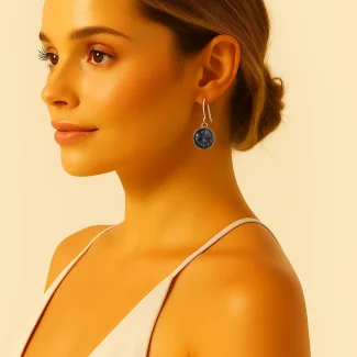 Blue Earrings 8018