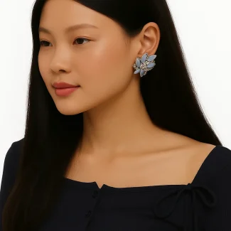 Blue Earrings 8021