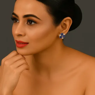 Blue Earrings 8025