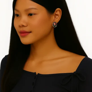 Blue Earrings 8028