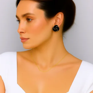 Black Earring 9012