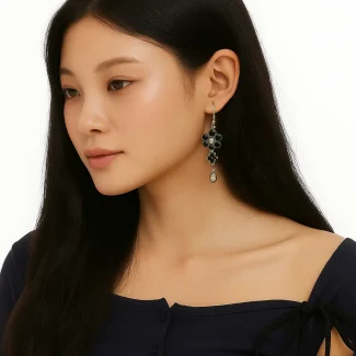 Black Earring 9015