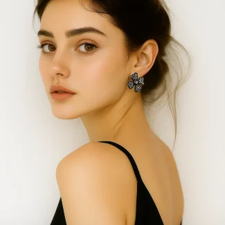 Black Earring 9017