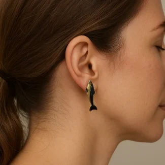 Black Earring 9028