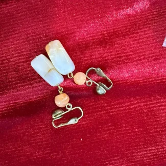 White and Red Danglers