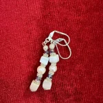 Triple Bead Drop Earrings