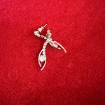 Abstract Blade Drop Earrings