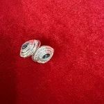 Gemstone Eye Spiral Studs