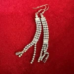 Glitter Path Statement Earrings