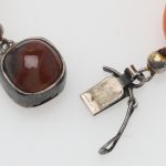 A pair of carnelian & silver necklace, 20th century 3