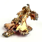 Antique Victorian Hand Painted HibiscusBrooch 5