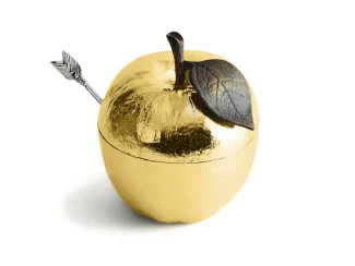Apple Honey Pot with Spoon