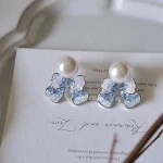 Natural high quality freshwater pearl earrings 1