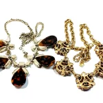 TWO SIGNED DESIGNER NECKLACE BY J. CREW AND LOFT 3