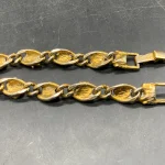 Vtg GOLDETTE Crystal & Costume Cabochon Bracelet 6