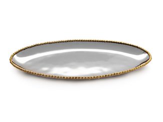 Molten Gold Long Oval Platter